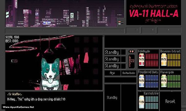 VA-11 Hall-A: Cyberpunk Bartender Action Screenshot 3, Full Version, PC Game, Download Free