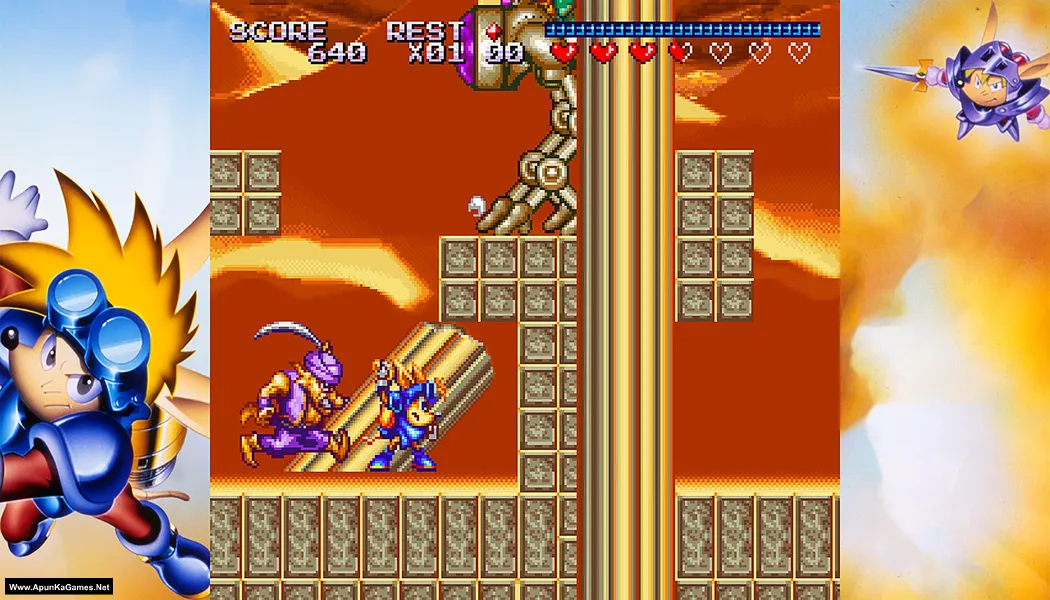 Rocket Knight Adventures: Re-Sparked Screenshot 1, PC Game, Download Free