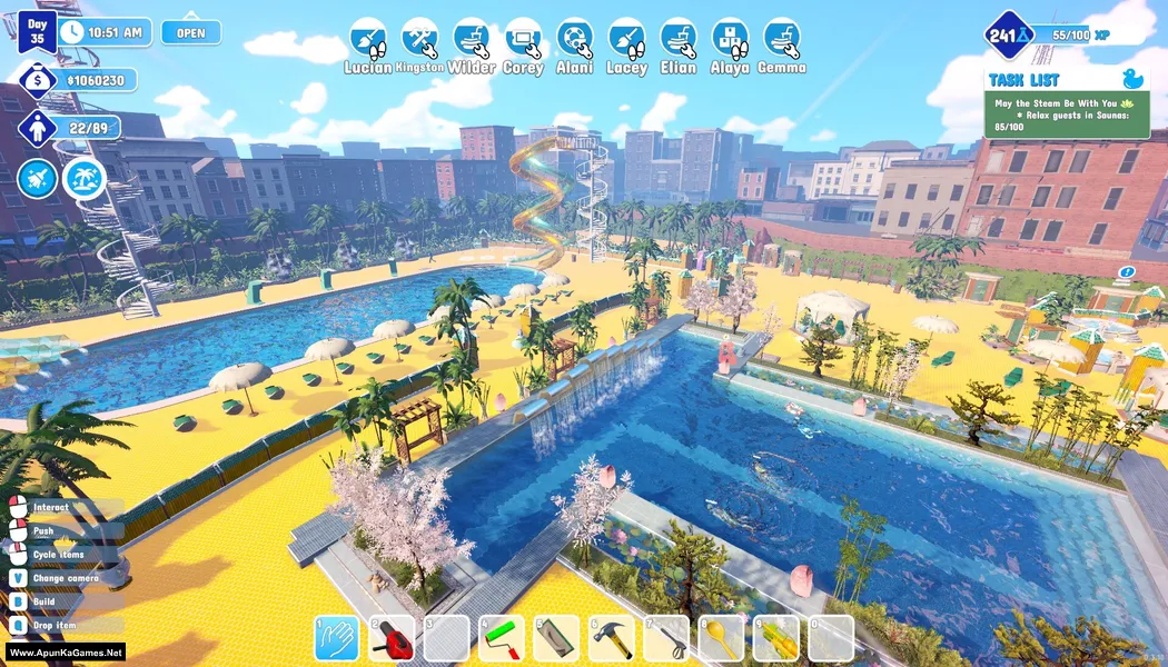 Waterpark Simulator Screenshot 1, PC Game, Download Free
